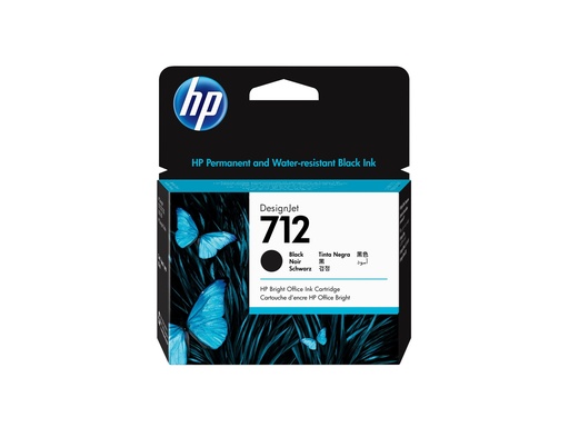 [3ED71A] HP 712 - 80 ml - Schwarz - original - DesignJet