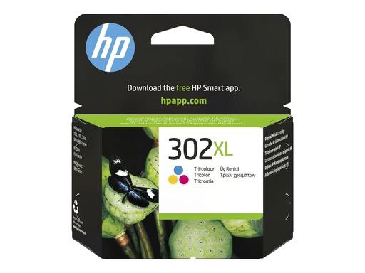 [F6U67AE#UUS] HP 302XL - 8 ml - Hohe Ergiebigkeit - Farbe (Cyan, Magenta, Gelb)