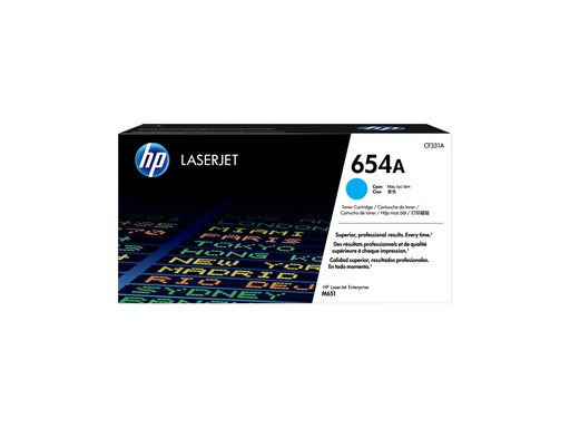 [CF331A] HP 654A - Cyan - original - LaserJet - Tonerpatrone (CF331A)