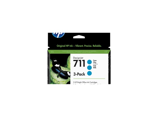 [CZ134A] HP 711 - 3er-Pack - 29 ml - Cyan - original