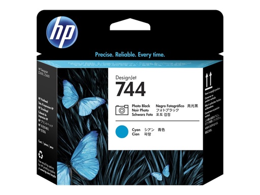 [F9J86A] HP 744 - Photo schwarz, Cyan - Druckkopf - für DesignJet Z2600 PostScript