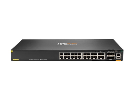 [S0M82A#ABB] HPE Aruba Networking CX 6200F 24G Class 4 PoE 4SFP 370W Switch - Switch - max. Stapelentfernung 10 km - L3 - managed - 24 x 10/100/1000 (PoE+)