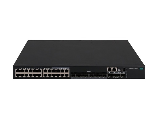 [S3K93A] HPE Networking Comware 5520HI 24p SFP 1G 4p SFP+ 1G/10G 1-slot TAA Switch - Switch - 1 Steckplatz für Erweiterungsmodul - L3 - managed - 16 x 100/1000 / SFP + 8 x 10/100/1000 + 4 x 1 Gigabit / 10 Gigabit SFP+ + 4 x 1 Gigabit / 10 Gigabit SFP+ (Uplink / Stacking)