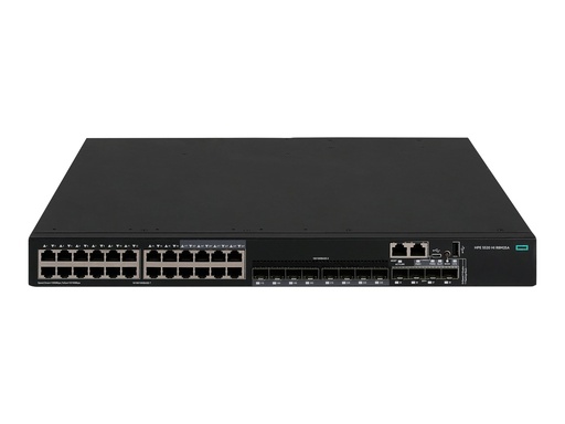 [S3K93A] HPE Networking Comware 5520HI 24p SFP 1G 4p SFP+ 1G/10G 1-slot TAA Switch - Switch - 1 Steckplatz für Erweiterungsmodul - L3 - managed - 16 x 100/1000 / SFP + 8 x 10/100/1000 + 4 x 1 Gigabit / 10 Gigabit SFP+ + 4 x 1 Gigabit / 10 Gigabit SFP+ (Uplink / Stacking)