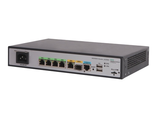 [JH296A#ABB] HPE MSR954 - Router 4-Port-Switch - 1GbE - an