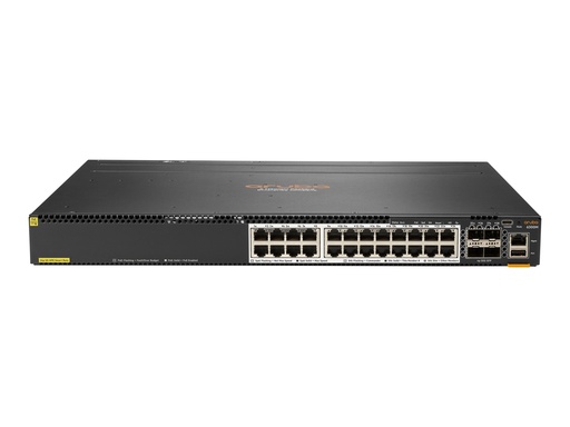 [JL660A] HPE Aruba 6300M - Switch - L3 - managed - 24 x 1/2.5/5/10GBase-T + 4 x 1 Gigabit / 10 Gigabit / 25 Gigabit / 50 Gigabit SFP56 (Uplink / Stacking)