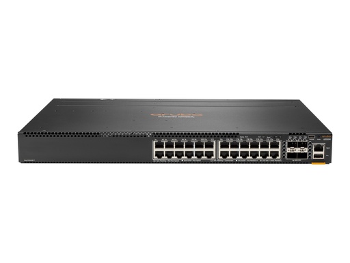 [JL668A] HPE Aruba 6300F - Switch - L3 - managed - 24 x 10/100/1000 + 4 x 1 Gigabit / 10 Gigabit / 25 Gigabit / 50 Gigabit SFP56 (Uplink / Stacking)
