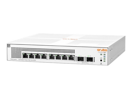 [JL681A] HPE Networking Instant On 1930 8G Class4 PoE 2SFP 124W Switch - Switch - L2+ - managed - 8 x 10/100/1000 (PoE+)